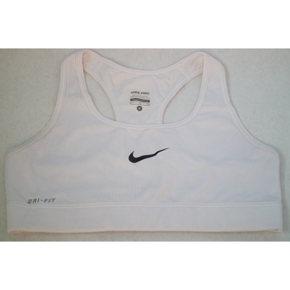Nike Pro Dri-Fit Sports Bra in White